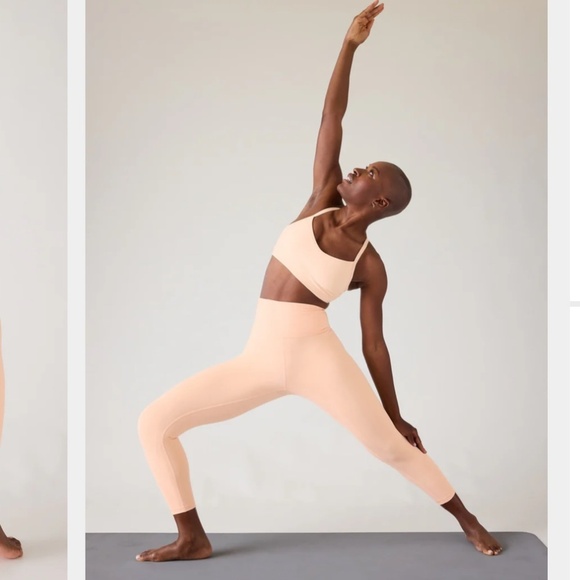 Athleta Ultra High Rise Elation 7/8 Tight Carnation Peach - Size Small - Picture 4 of 12